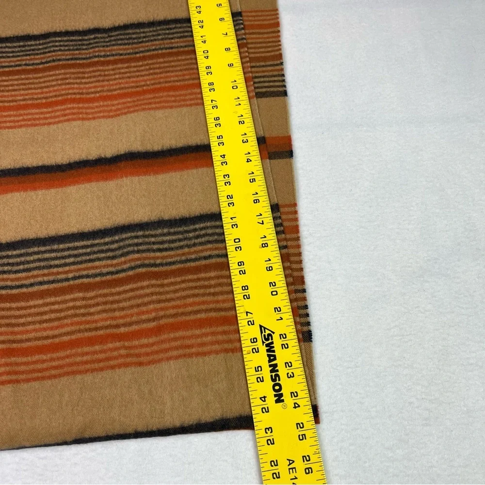 Vintage 100% wool strip scraf